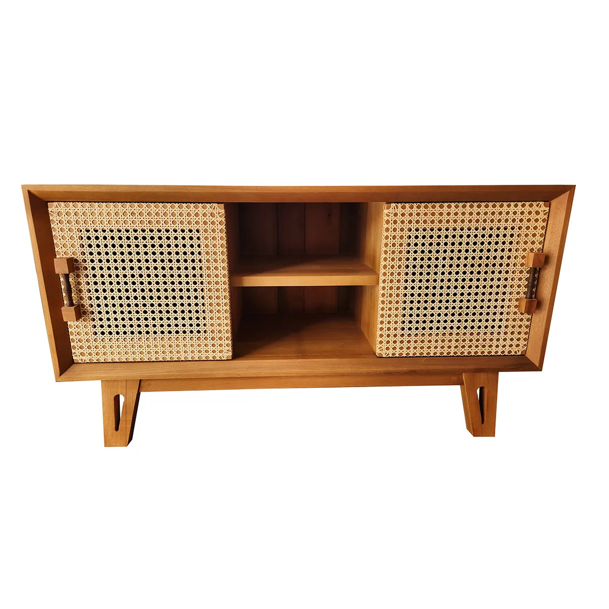 Rack de Madeira Maciça Demolição Perdizes com Palhinha Indiana - 1,20m