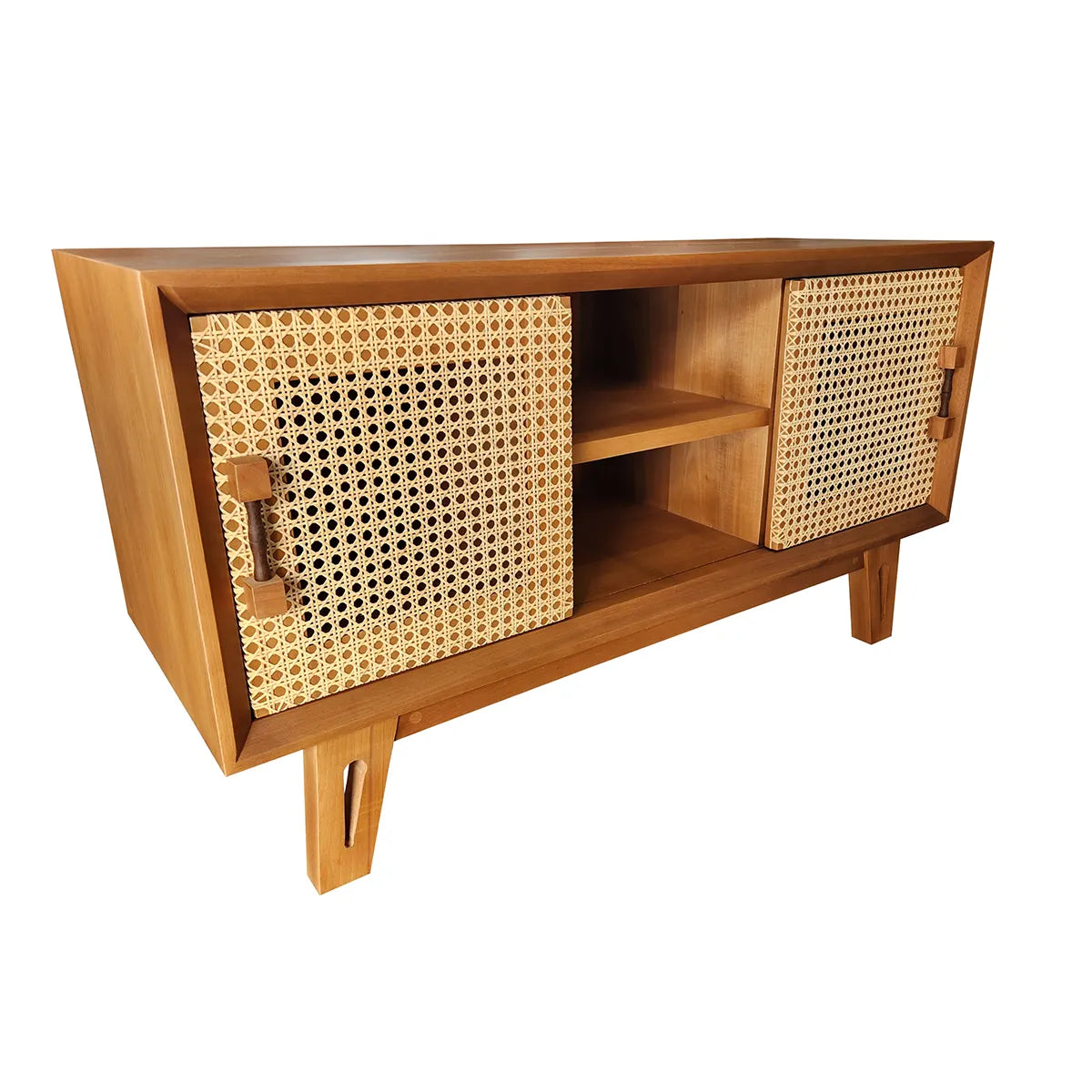 Rack de Madeira Maciça Demolição Perdizes com Palhinha Indiana - 1,20m