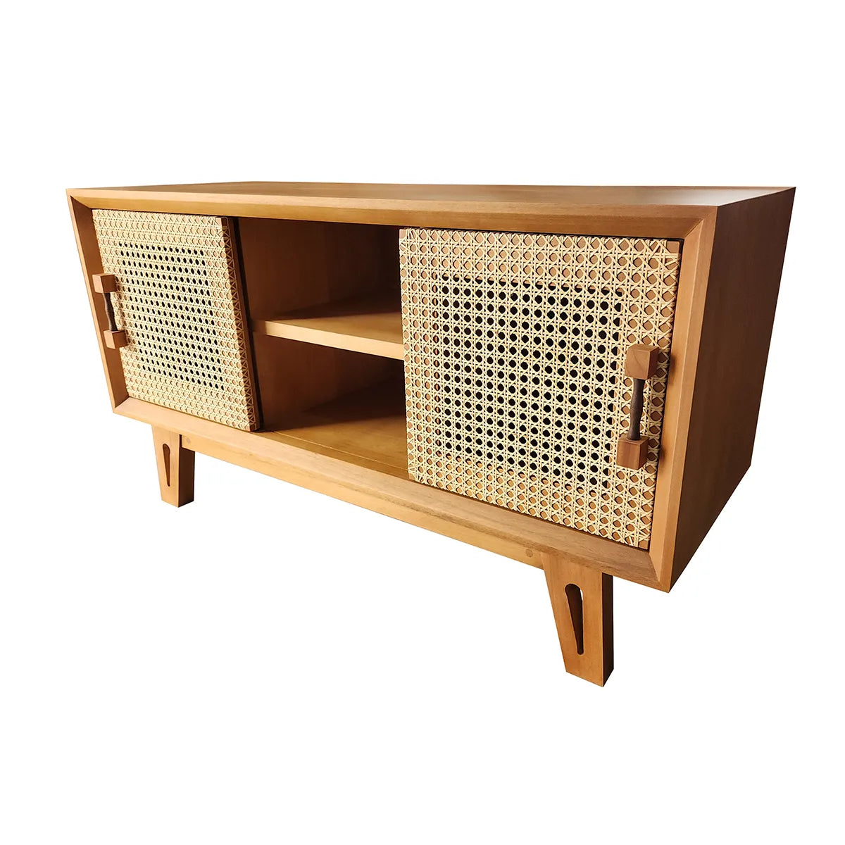 Rack de Madeira Maciça Demolição Perdizes com Palhinha Indiana - 1,20m