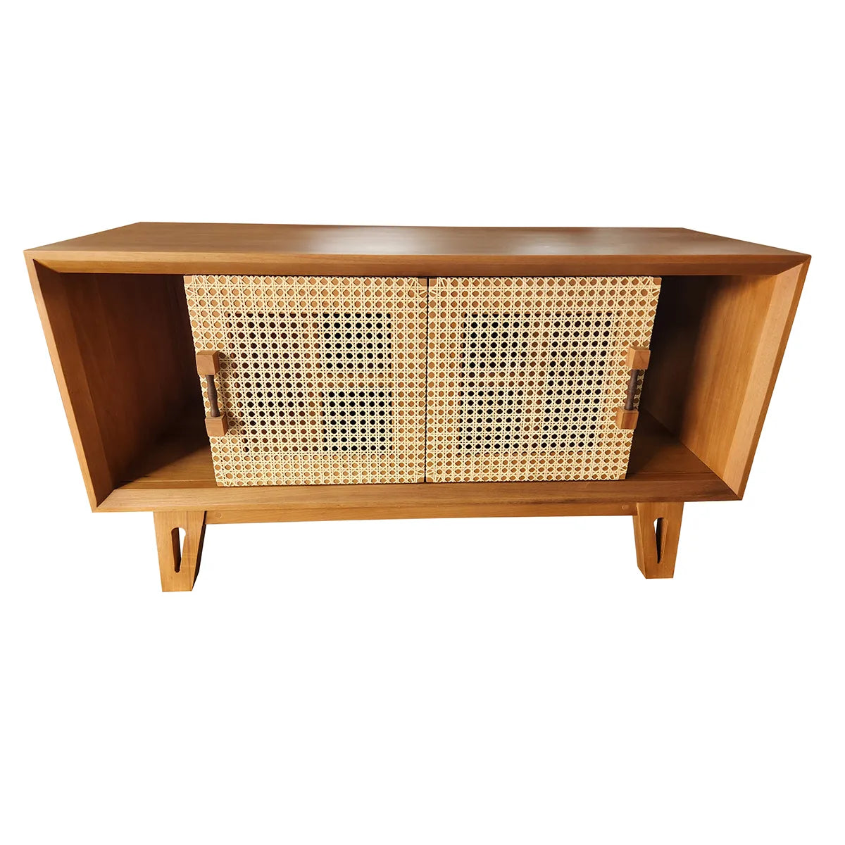 Rack de Madeira Maciça Demolição Perdizes com Palhinha Indiana - 1,20m