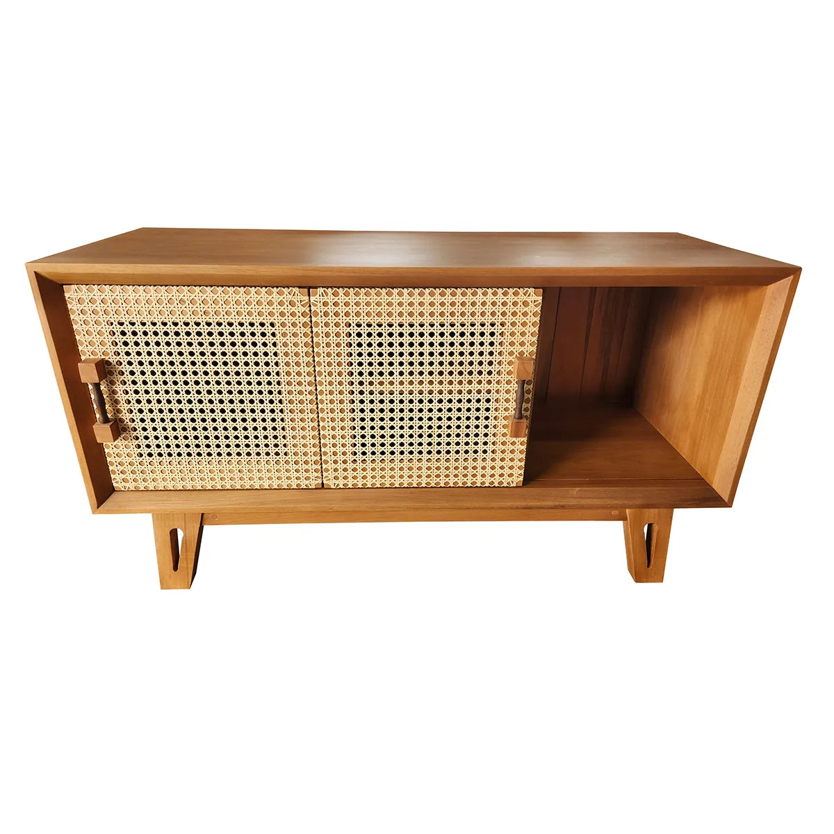 Rack de Madeira Maciça Demolição Perdizes com Palhinha Indiana - 1,20m