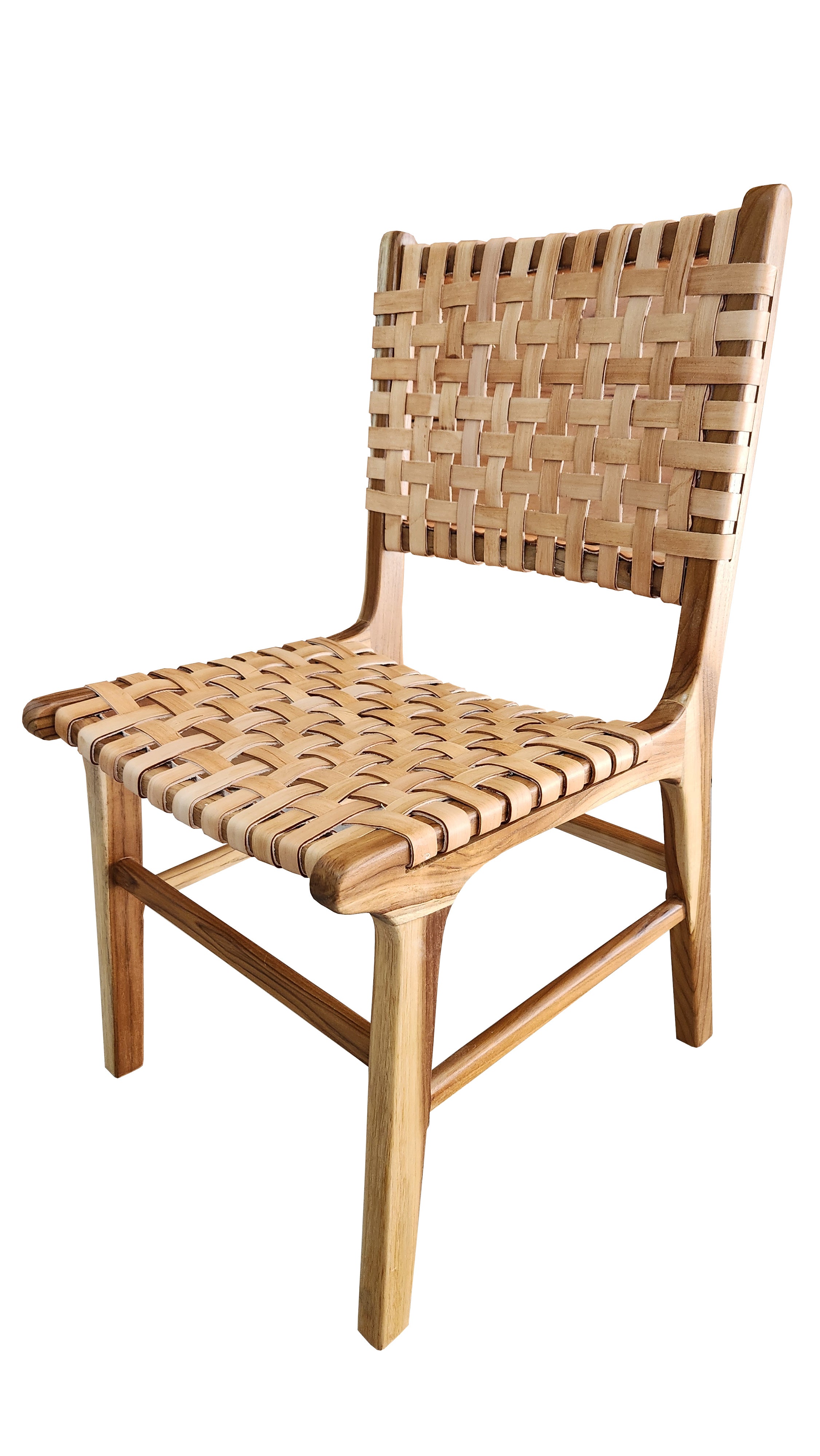 Conjunto Mesa Jantar Embú Com 04 Cadeiras em Couro Natural Sabiá