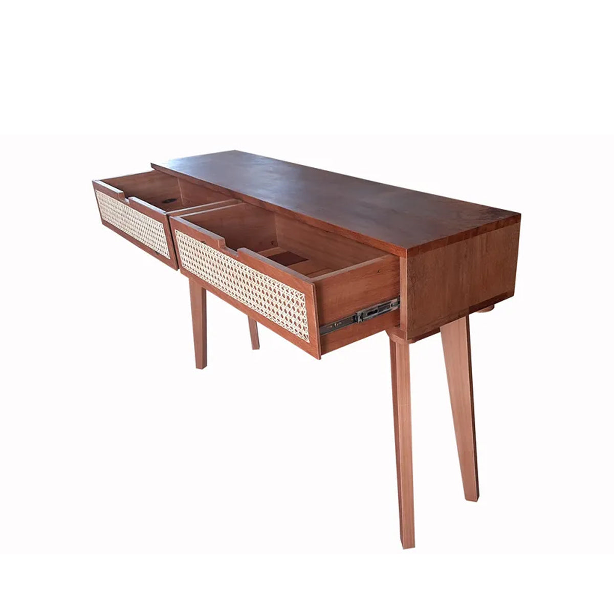 Aparador Escrivaninha De Madeira Maciça Demolição Modelo Teresópolis Com Duas Gavetas