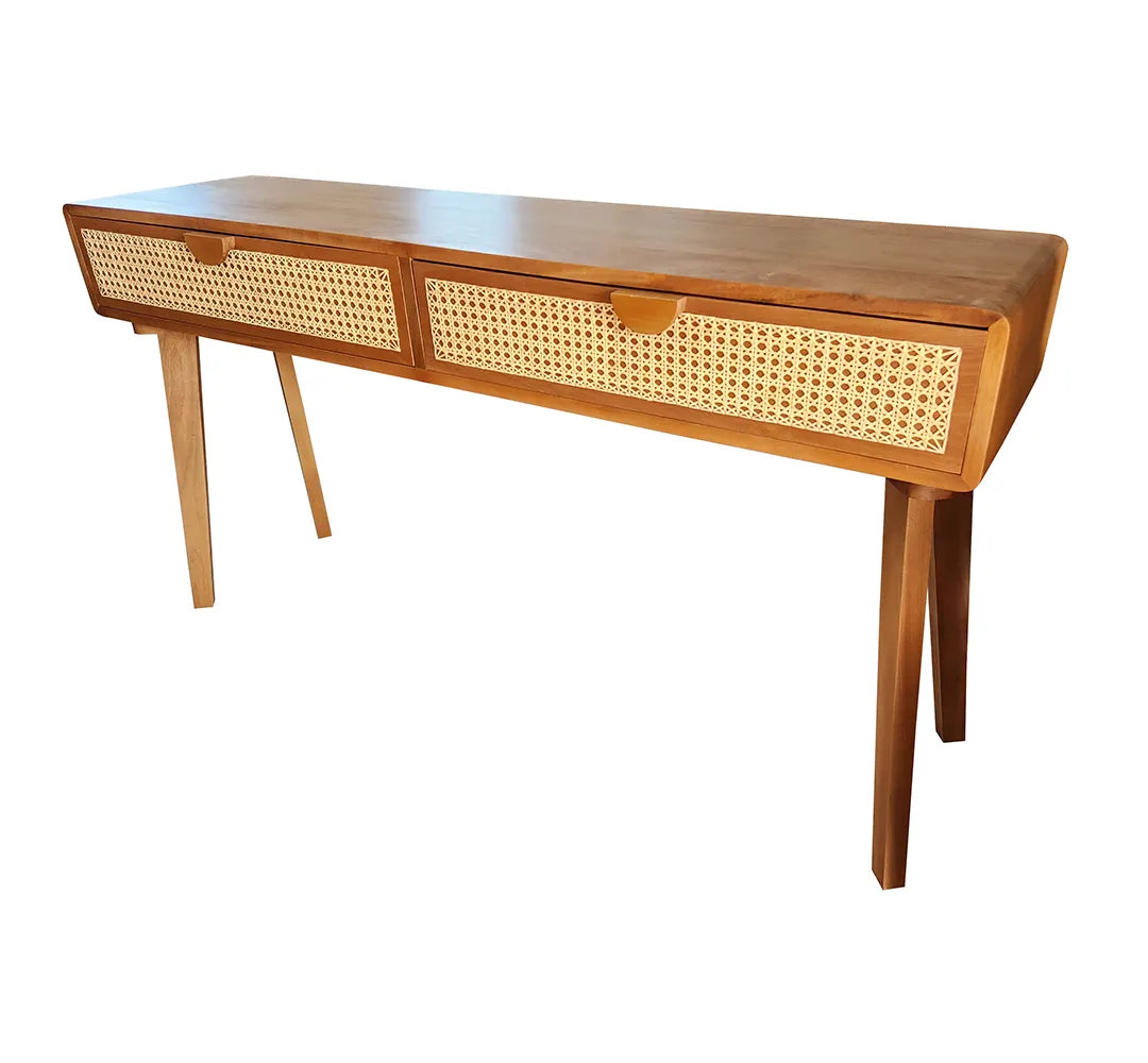 Aparador De Madeira Maciça Teresópolis Com Puxadores Arredondados