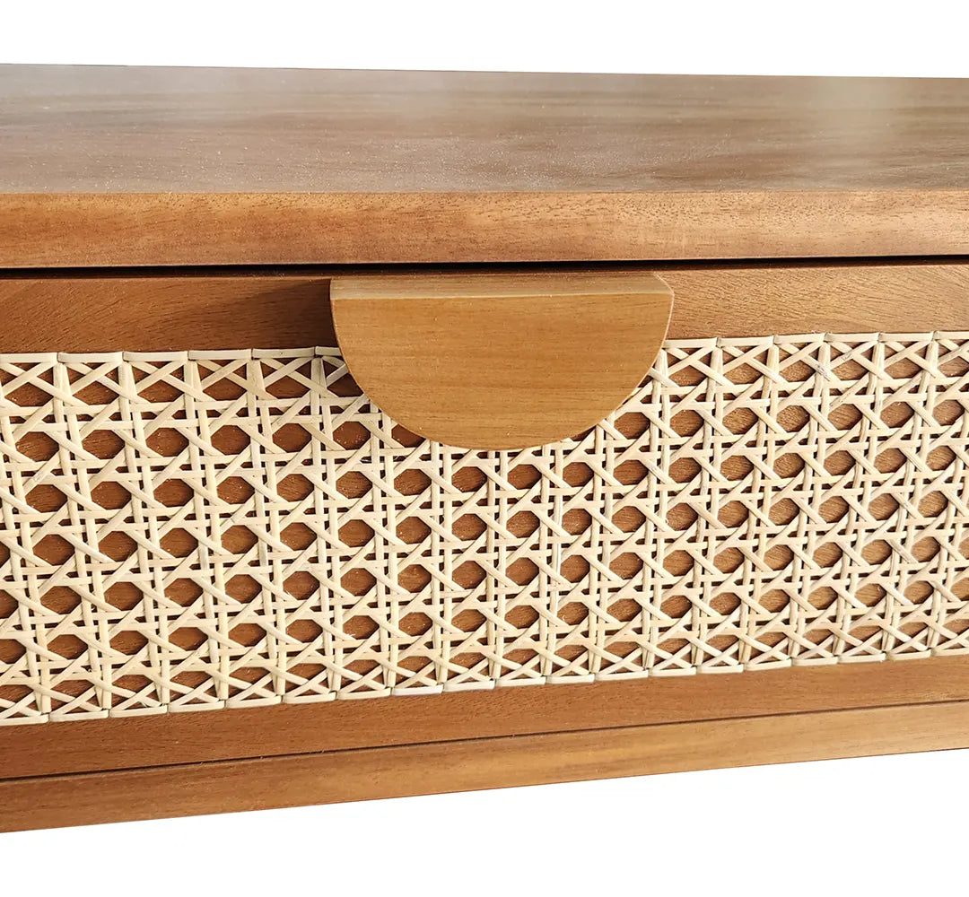 Aparador De Madeira Maciça Teresópolis Com Puxadores Arredondados