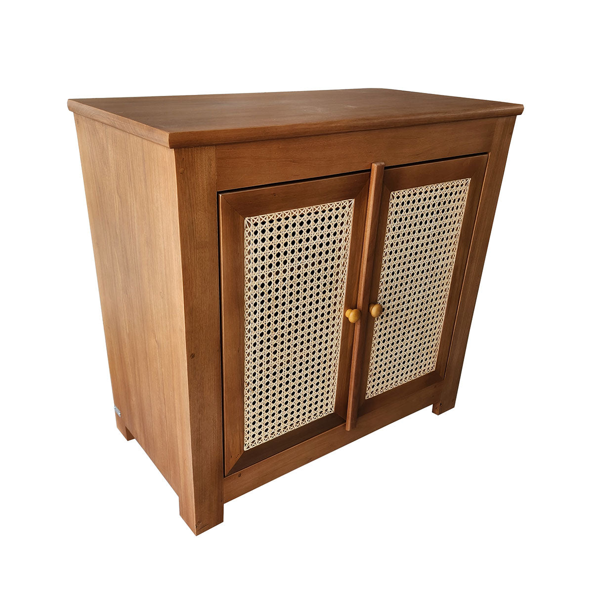 Armário De Madeira Maciça Villa Com porta palhinha