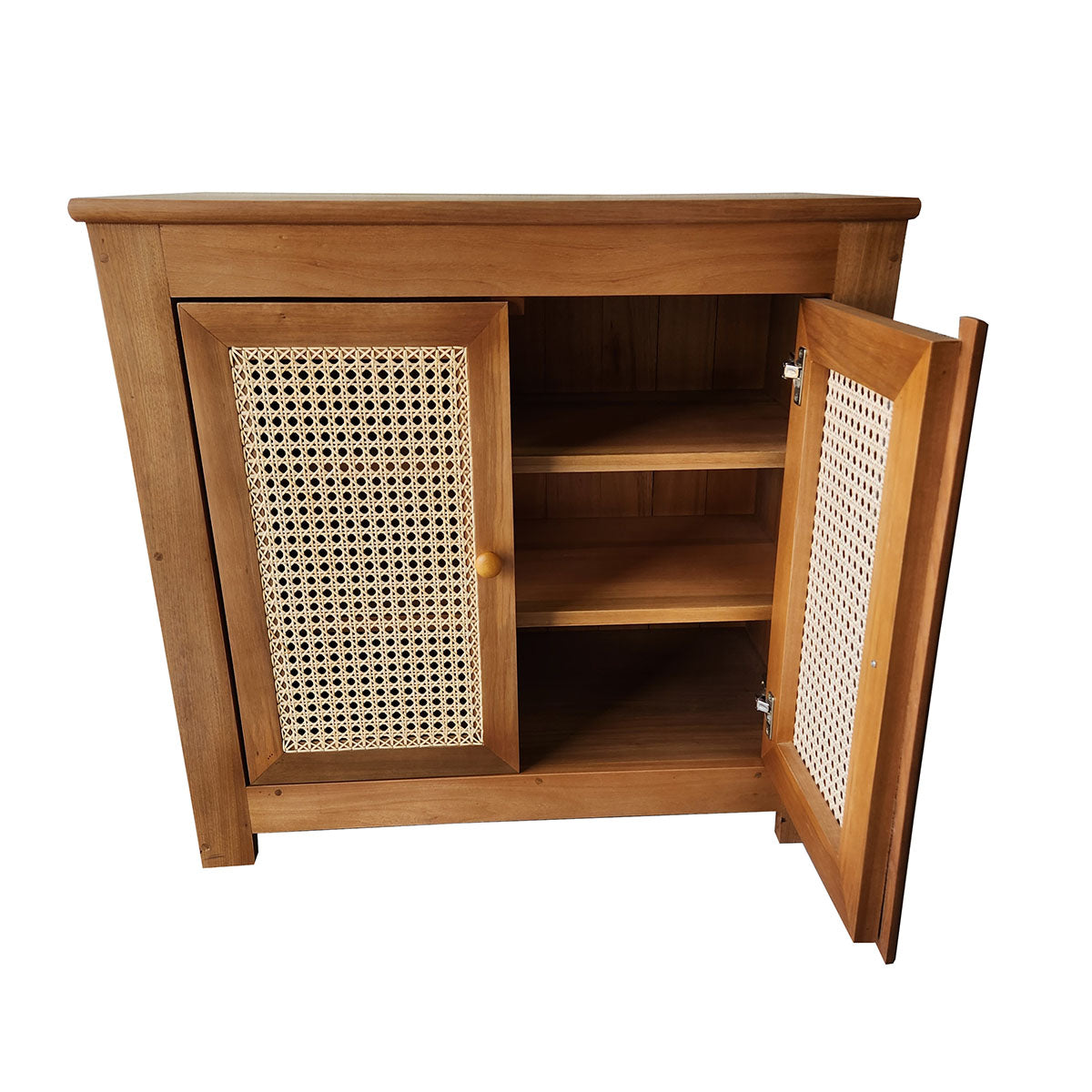 Armário De Madeira Maciça Villa Com porta palhinha