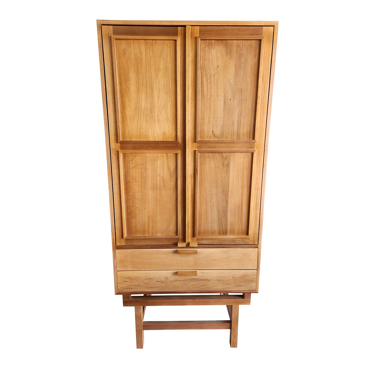 Armário de madeira maciça Retrô com 02 portas