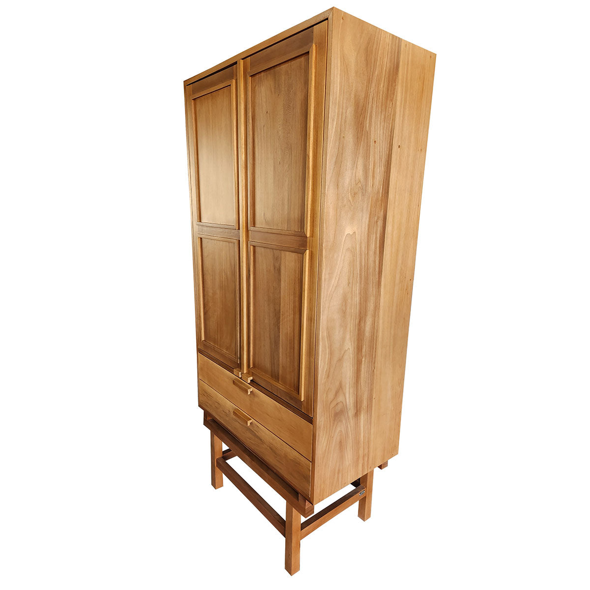 Armário de madeira maciça Retrô com 02 portas