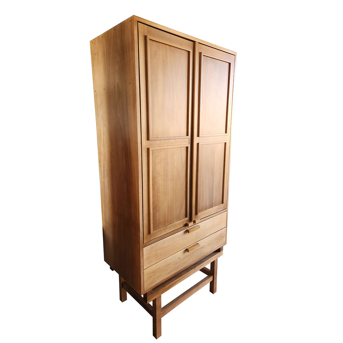 Armário de madeira maciça Retrô com 02 portas