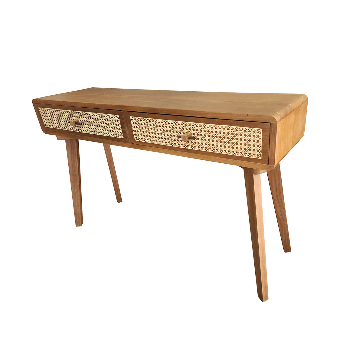 Aparador De Madeira Maciça Teresópolis Gavetas Em Palhinha E Puxadores Em Madeira