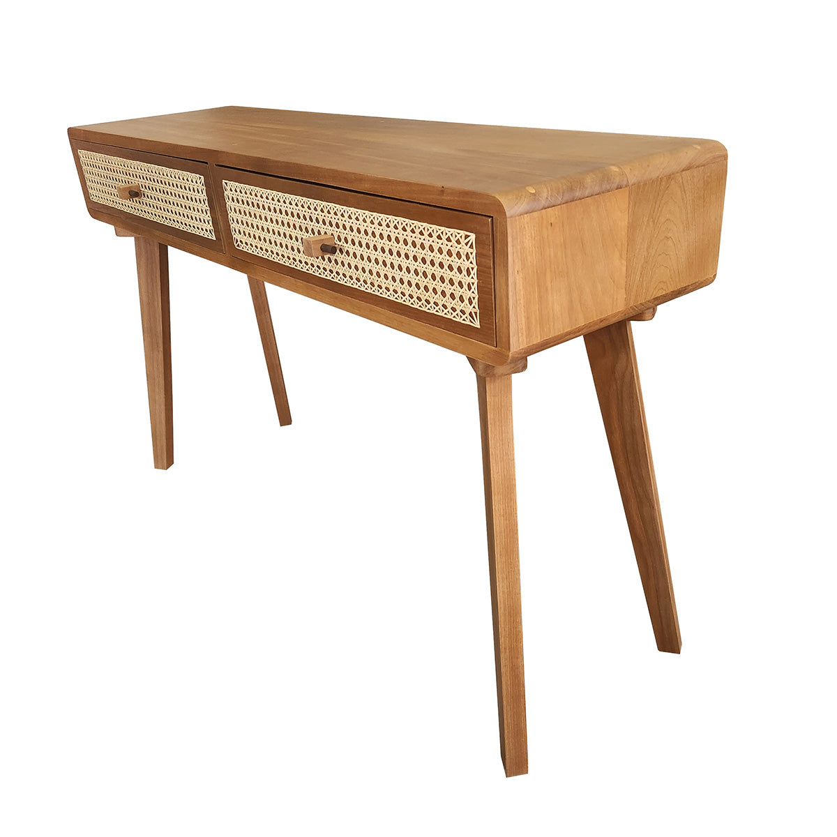 Aparador De Madeira Maciça Teresópolis Gavetas Em Palhinha E Puxadores Em Madeira