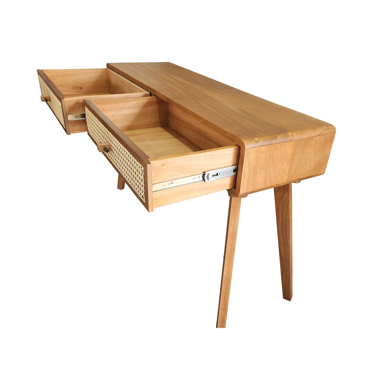 Aparador De Madeira Maciça Teresópolis Gavetas Em Palhinha E Puxadores Em Madeira