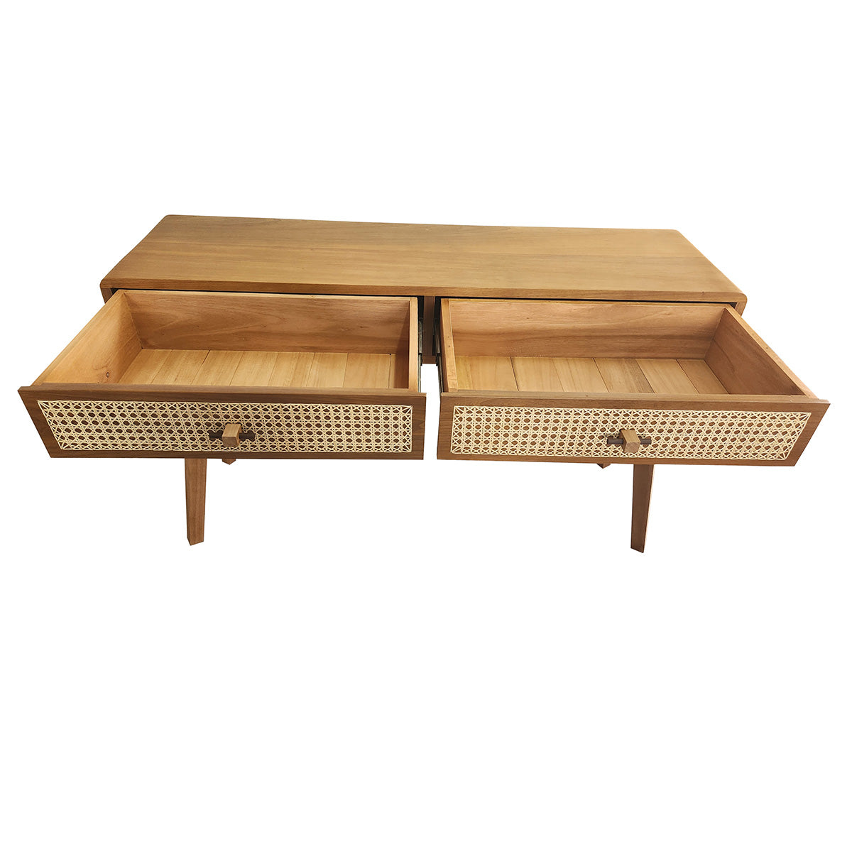 Aparador De Madeira Maciça Teresópolis Gavetas Em Palhinha E Puxadores Em Madeira