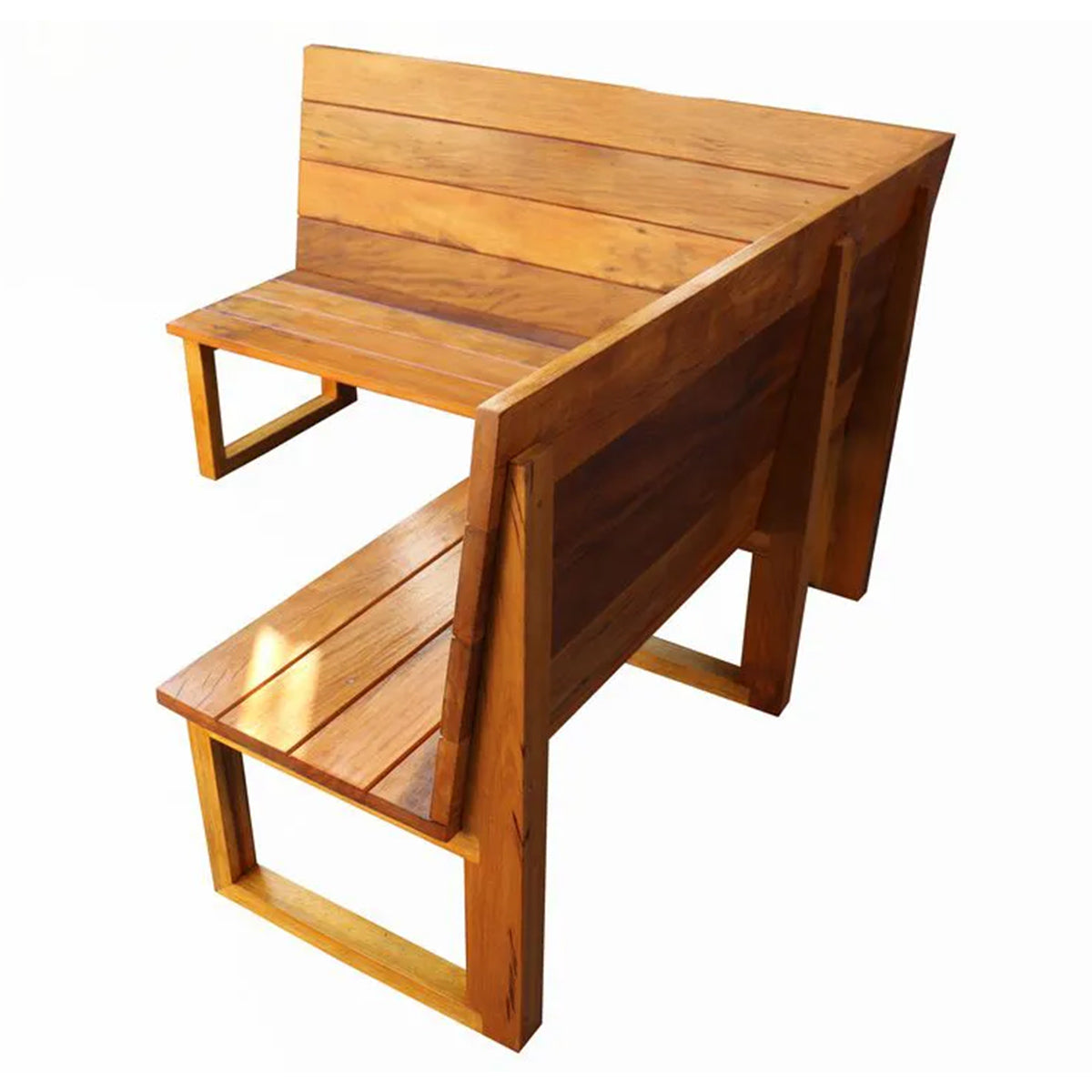 Banco / Sofá De Madeira Maciça Demolição Modelo L