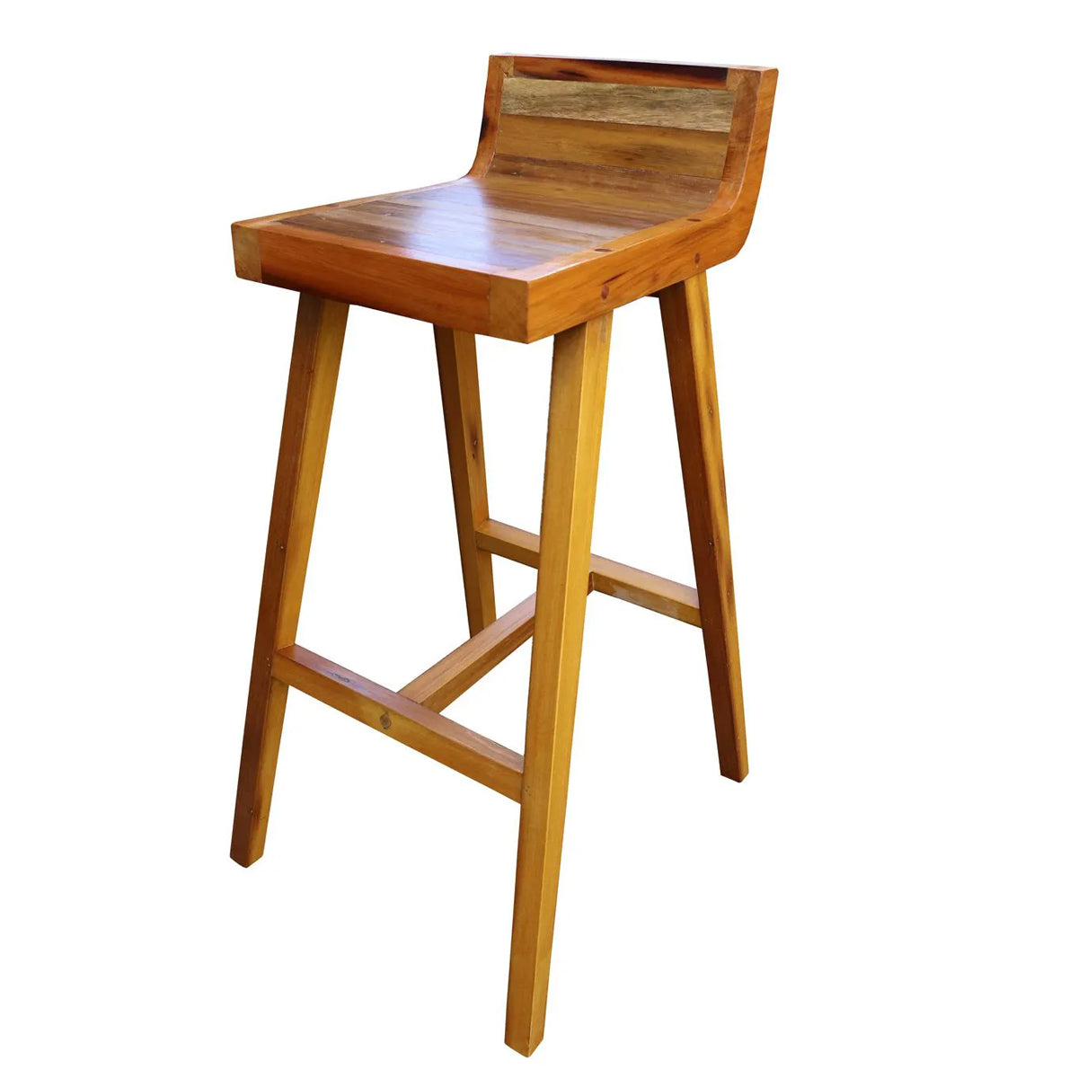 Banqueta Alta Para Bar De Madeira Maciça Demolição Caneta