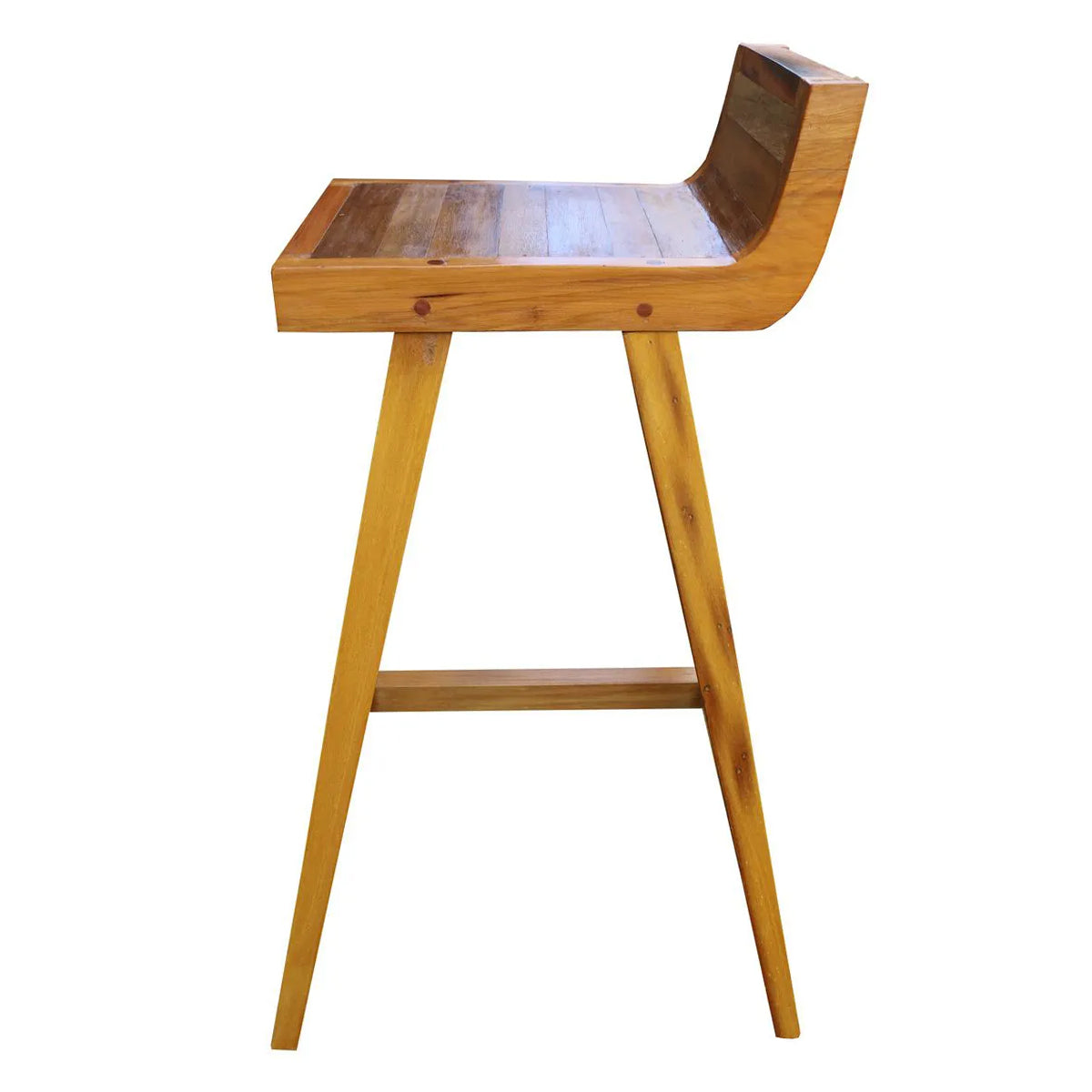 Banqueta Alta Para Bar De Madeira Maciça Demolição Caneta
