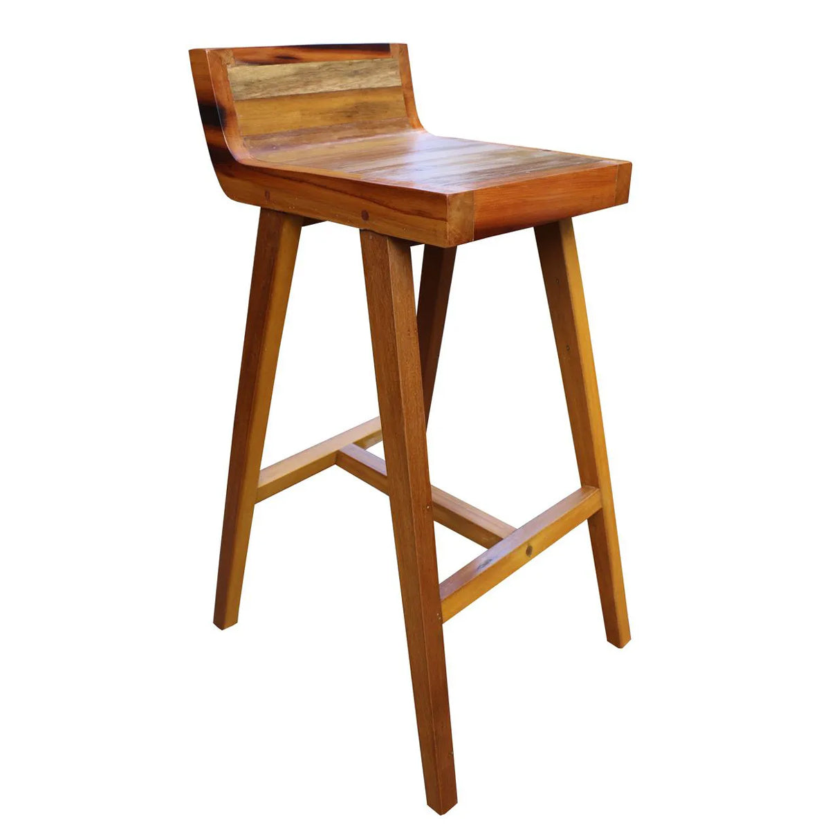 Banqueta Alta Para Bar De Madeira Maciça Demolição Caneta
