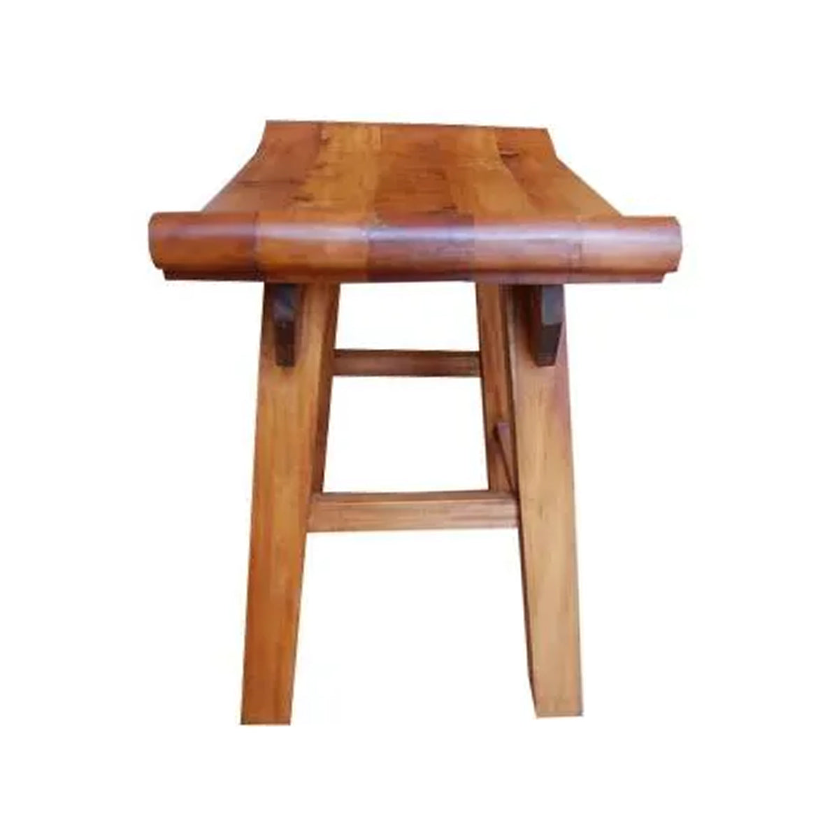 Banquinho De Madeira Maciça Demolição Japa