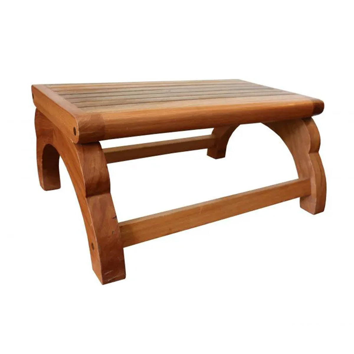 Banquinho de Madeira Maciça Demolição Apoio Para Pés Conforto