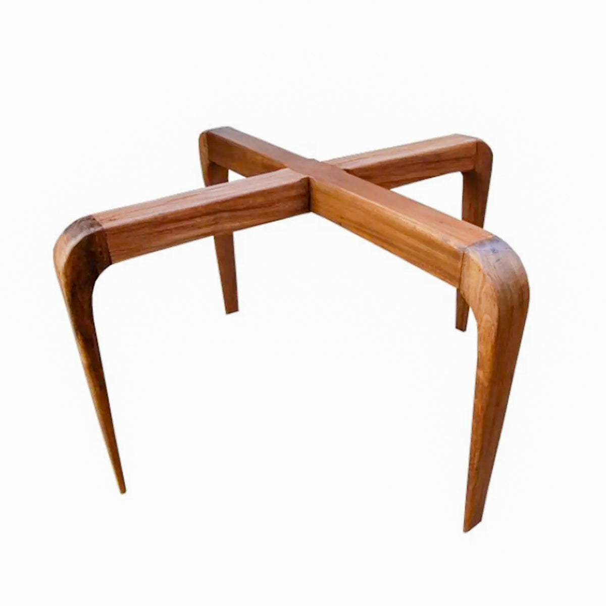 Base De Mesa De Jantar Quadrada De Demolição Modelo Pirapora - Para Tampo de 1,40 X 1,40 - Em Madeira Selecionada