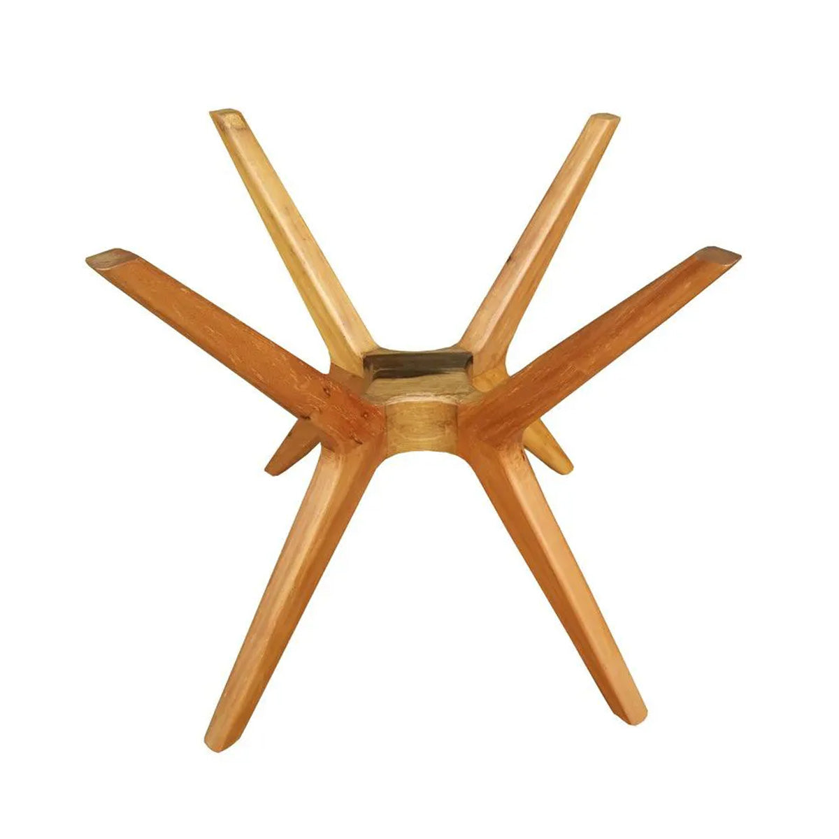 Base de Mesa de Jantar de Madeira Maciça Demolição Praia do Forte Com 4 Pés