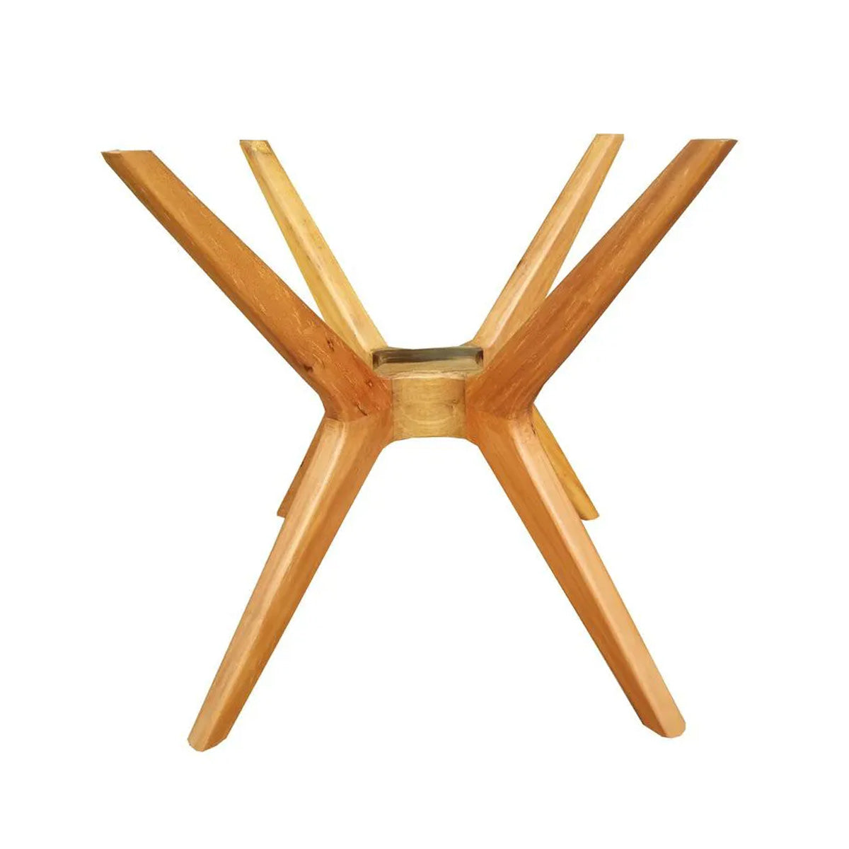 Base de Mesa de Jantar de Madeira Maciça Demolição Praia do Forte Com 4 Pés