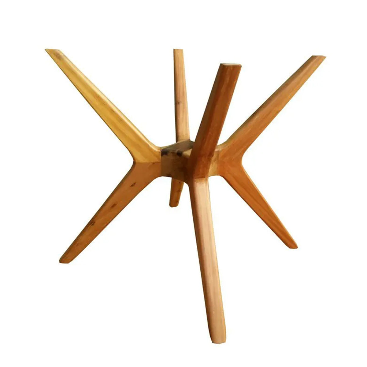 Base de Mesa de Jantar de Madeira Maciça Demolição Praia do Forte Com 4 Pés