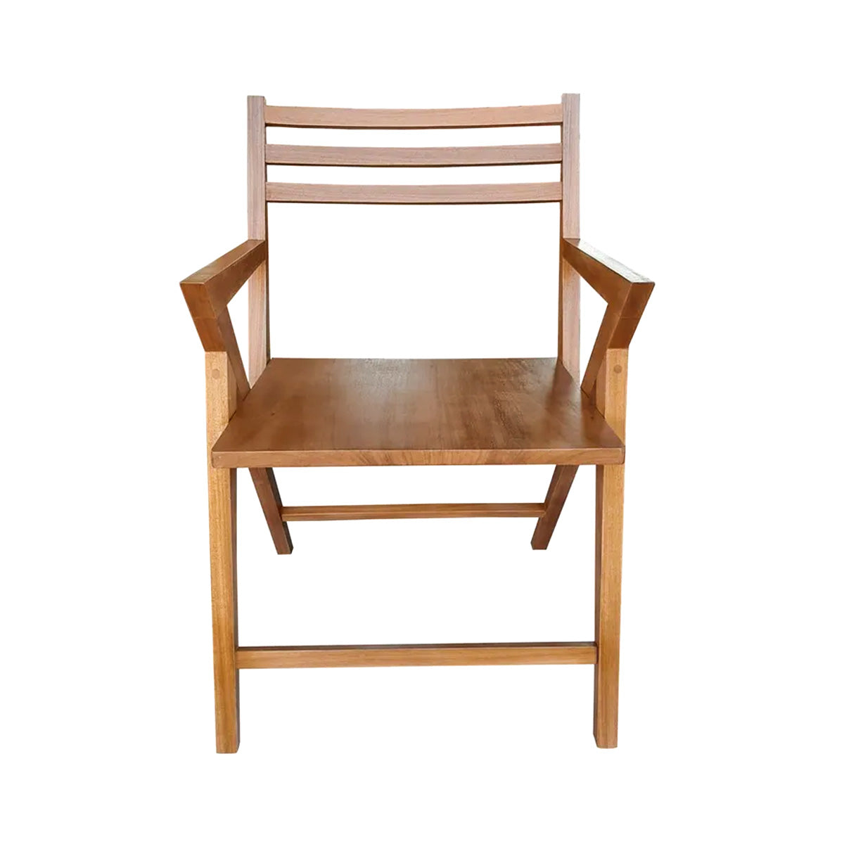 Cadeira Com Braços de Madeira Maciça Demolição Compasso