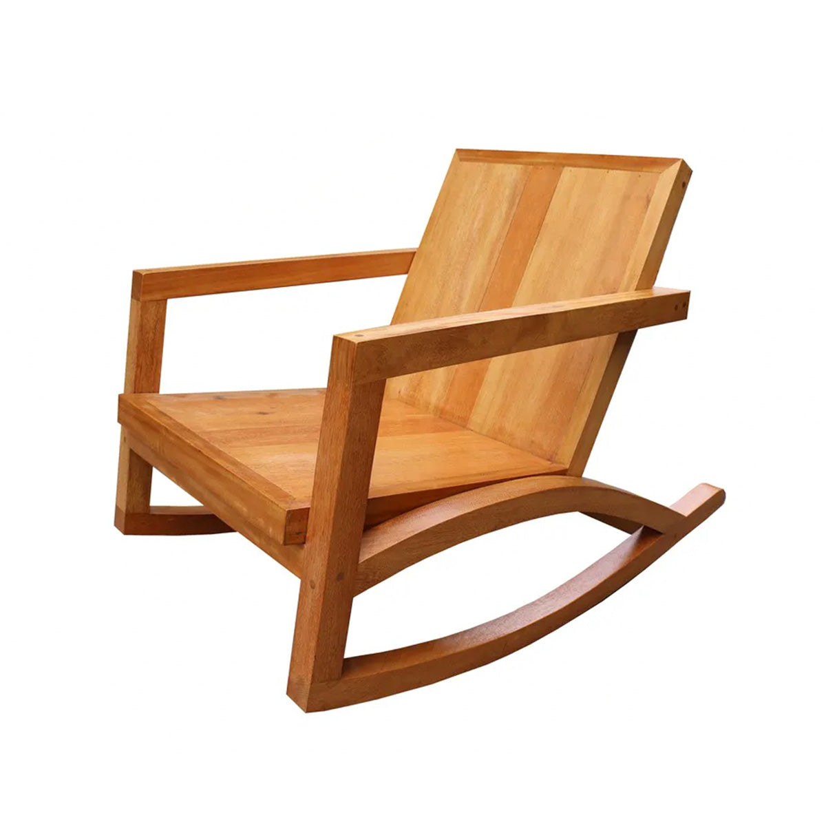 Cadeira De Balanço De Madeira Maciça Demolição Canoa