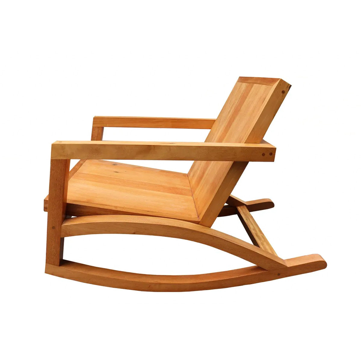 Cadeira De Balanço De Madeira Maciça Demolição Canoa