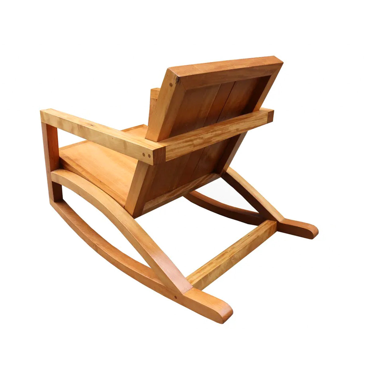 Cadeira De Balanço De Madeira Maciça Demolição Canoa