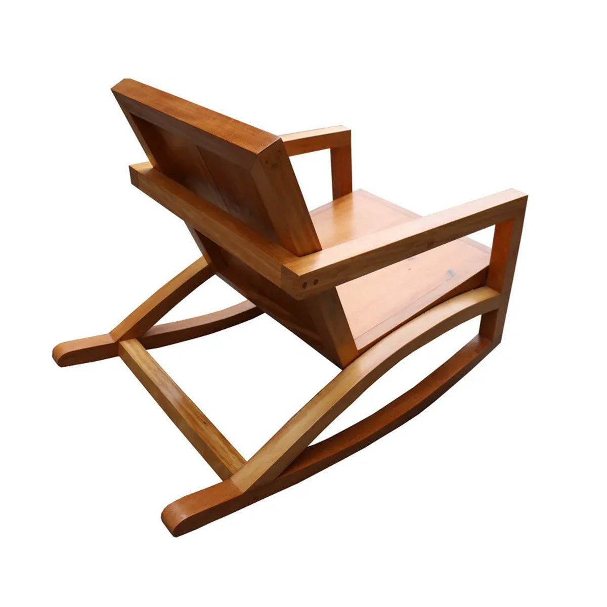 Cadeira De Balanço De Madeira Maciça Demolição Canoa