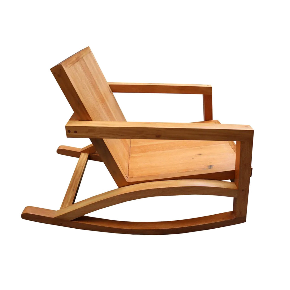 Cadeira De Balanço De Madeira Maciça Demolição Canoa