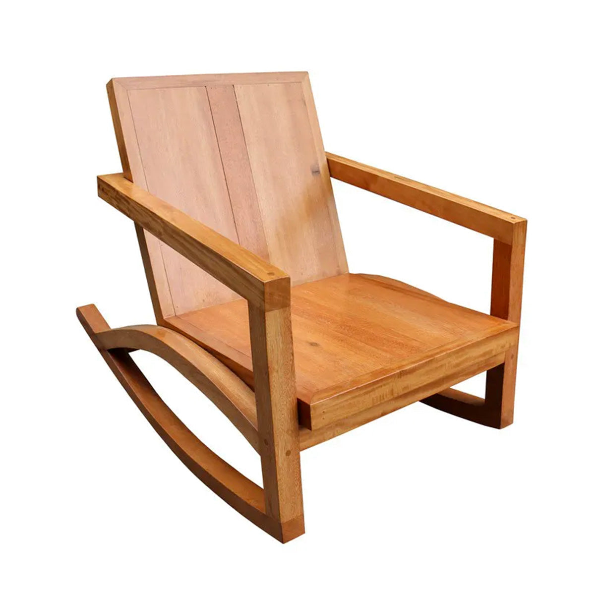 Cadeira De Balanço De Madeira Maciça Demolição Canoa