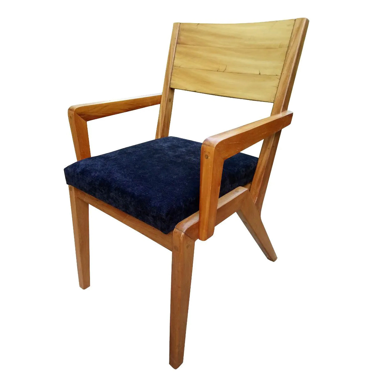 Cadeira De Madeira Maciça Colibri Com Assento Estofado