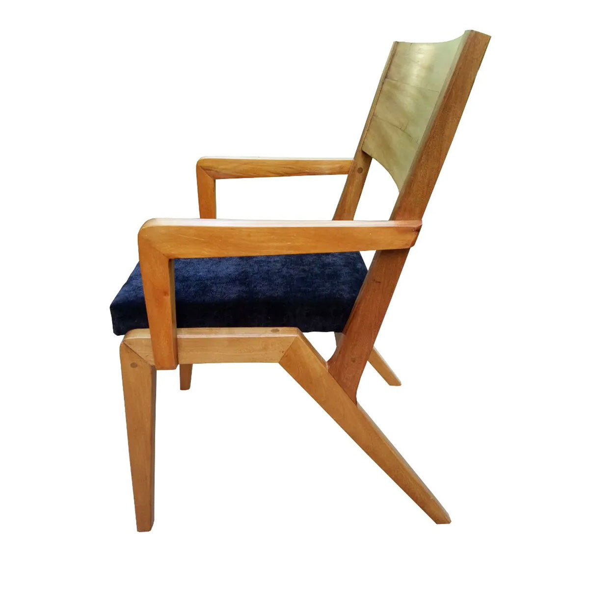 Cadeira De Madeira Maciça Colibri Com Assento Estofado