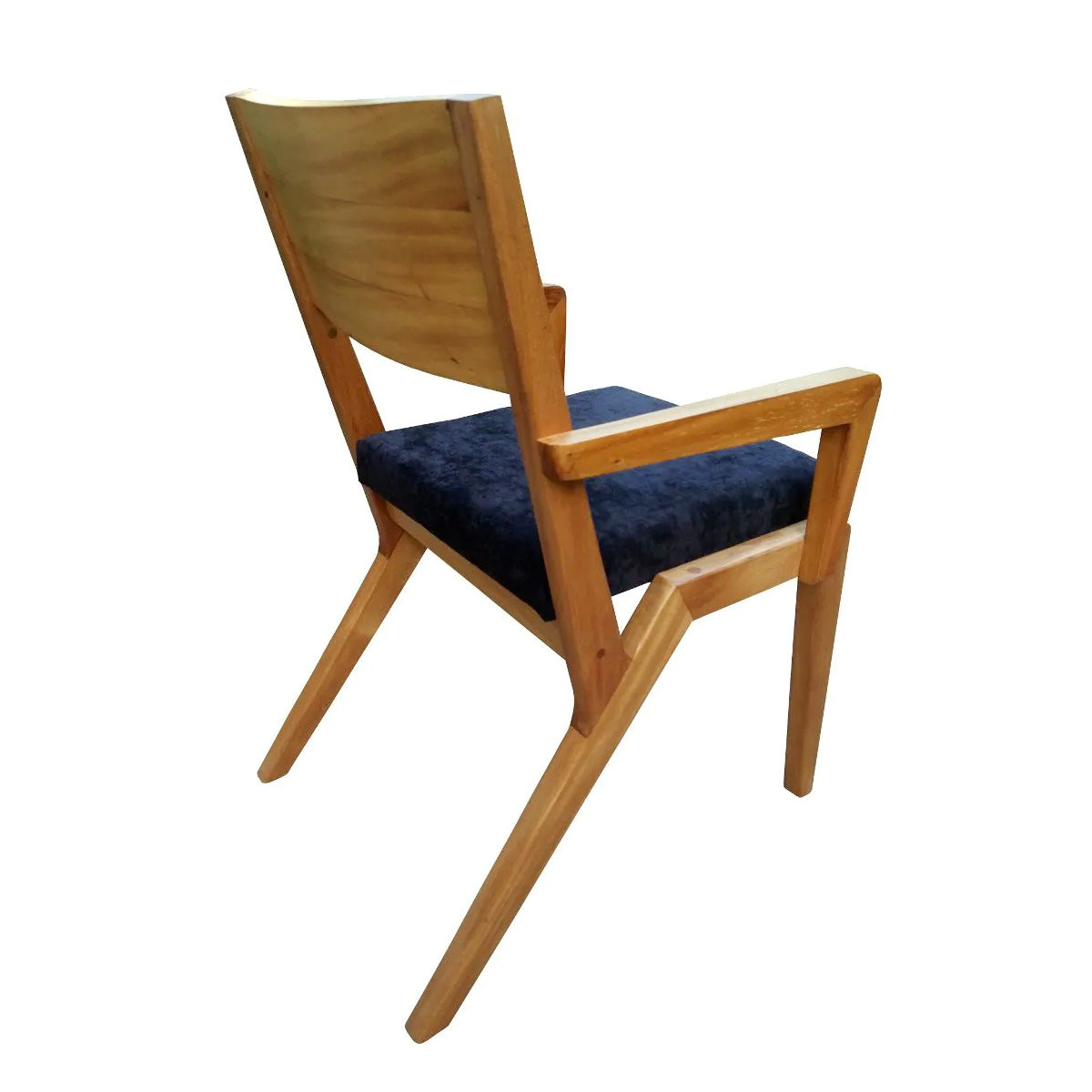 Cadeira De Madeira Maciça Colibri Com Assento Estofado