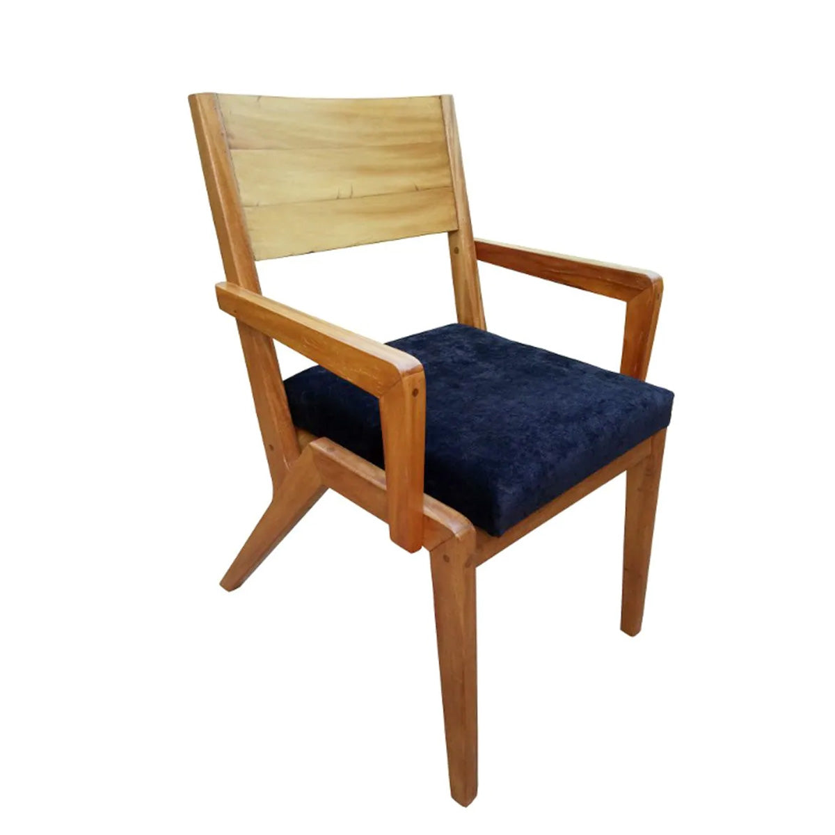 Cadeira De Madeira Maciça Colibri Com Assento Estofado