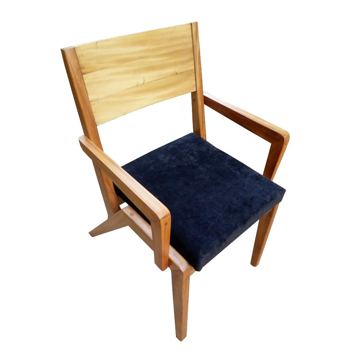 Cadeira De Madeira Maciça Colibri Com Assento Estofado