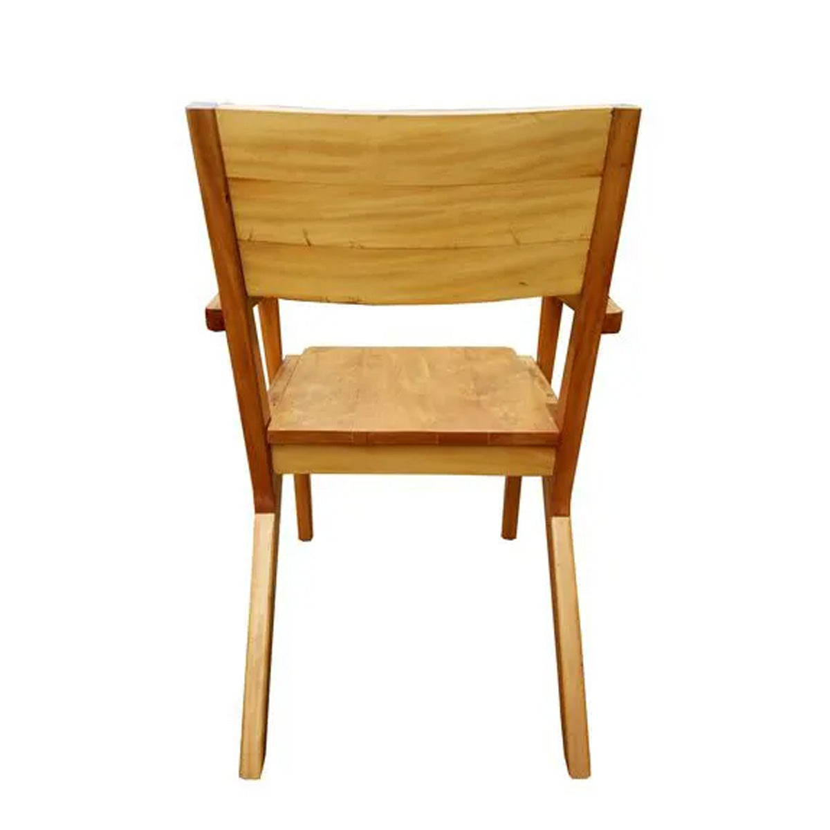 Cadeira De Madeira Maciça Demolição Colibri Com Braço E Assento Madeira