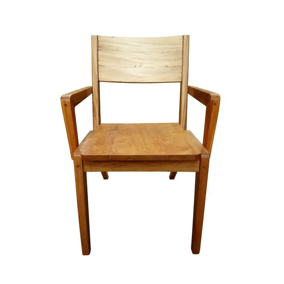 Cadeira De Madeira Maciça Demolição Colibri Com Braço E Assento Madeira