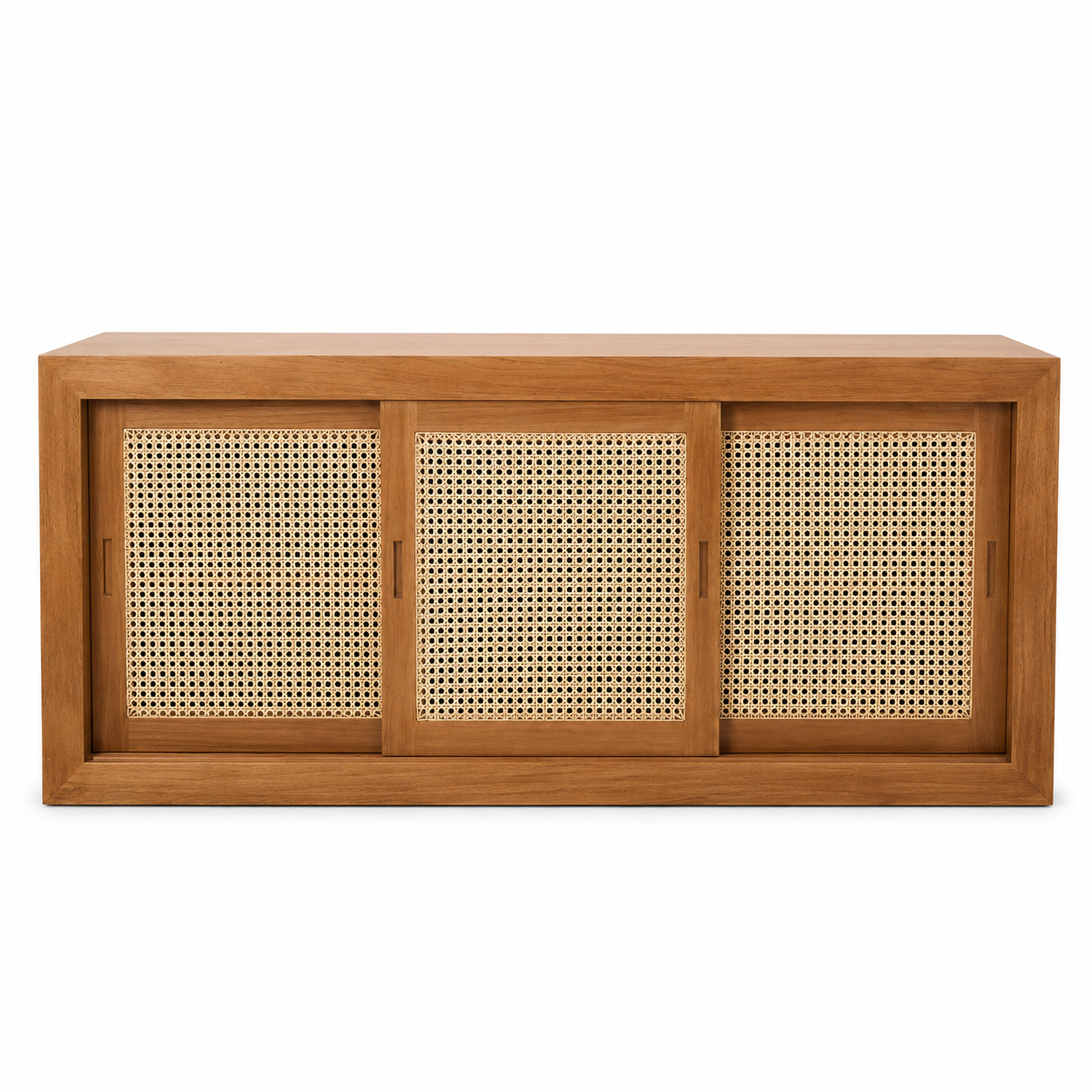 Rack De Madeira Maciça Lagoa Com Portas Palhinha - Pronta Entrega