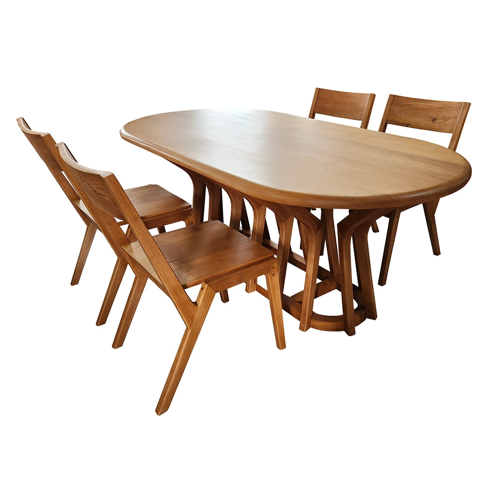 Conjunto Mesa De Jantar Jambo + Cadeiras Colibri