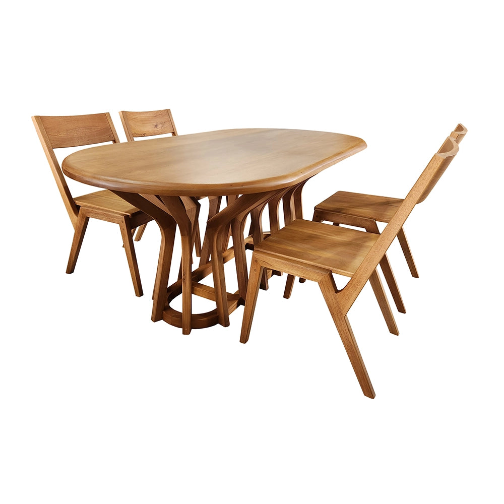 Conjunto Mesa De Jantar Jambo + Cadeiras Colibri