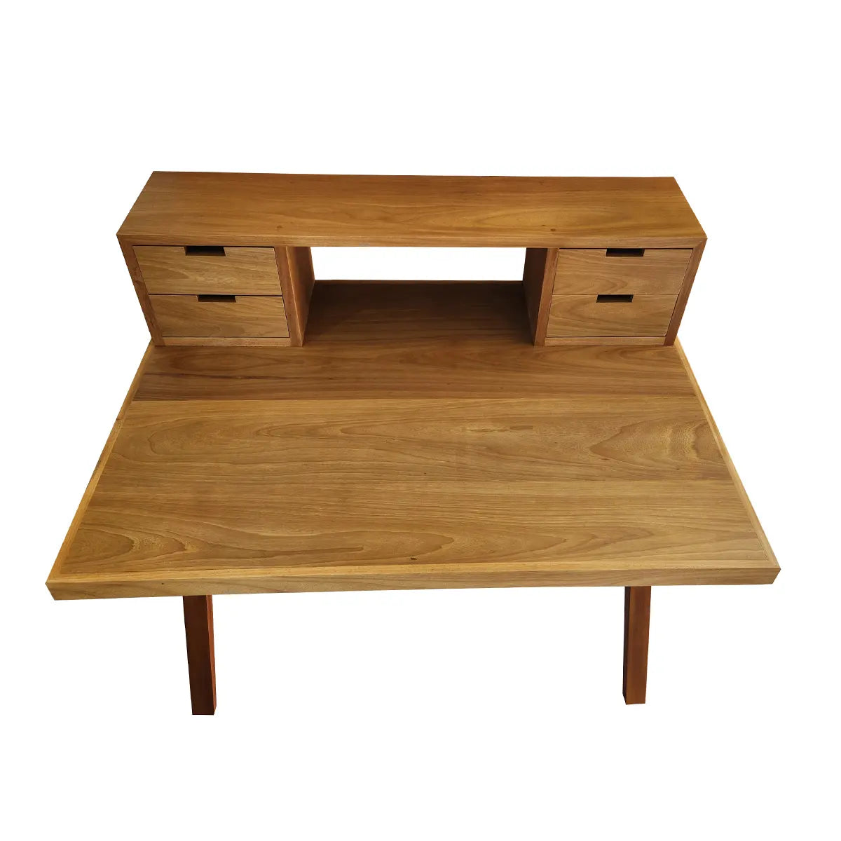 Escrivaninha De Madeira Maciça Demolição K Com 04 Gavetas