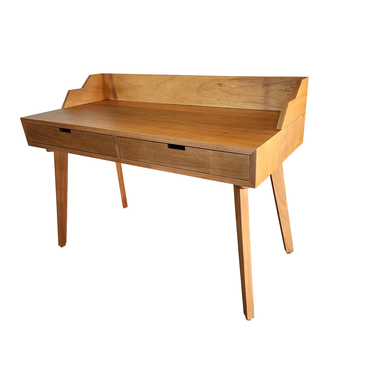 Escrivaninha De Madeira Maciça Petrópolis Com Abas Laterais