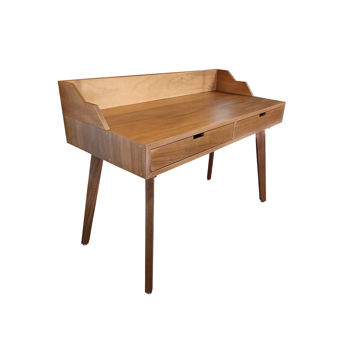 Escrivaninha De Madeira Maciça Petrópolis Com Abas Laterais