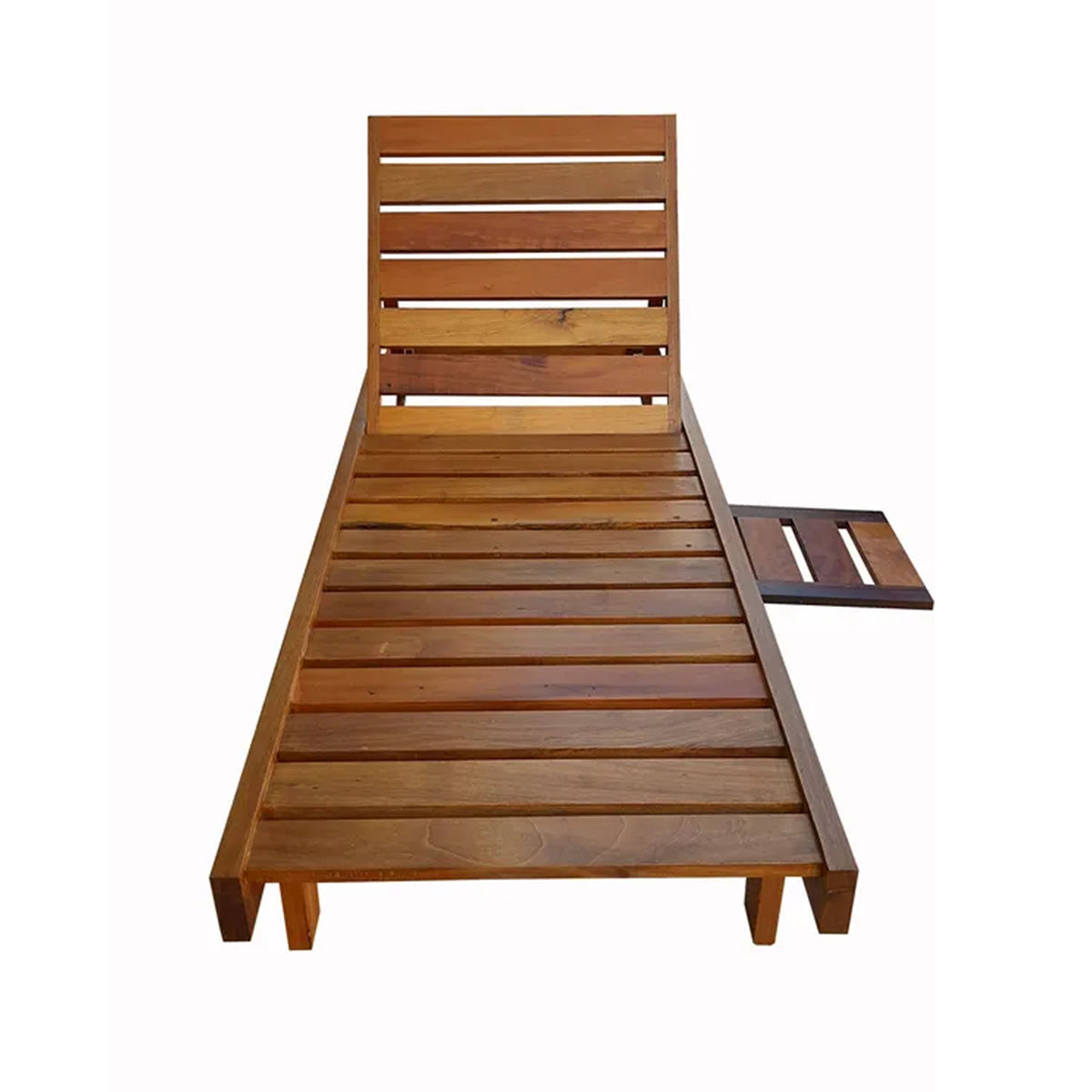 Espreguiçadeira De Madeira Maciça Demolição Angra Com 3 Estágios De Inclinação