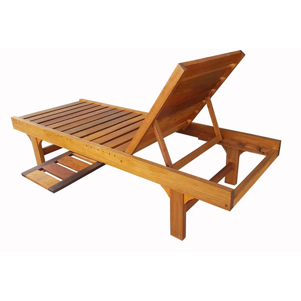 Espreguiçadeira De Madeira Maciça Demolição Angra Com 3 Estágios De Inclinação